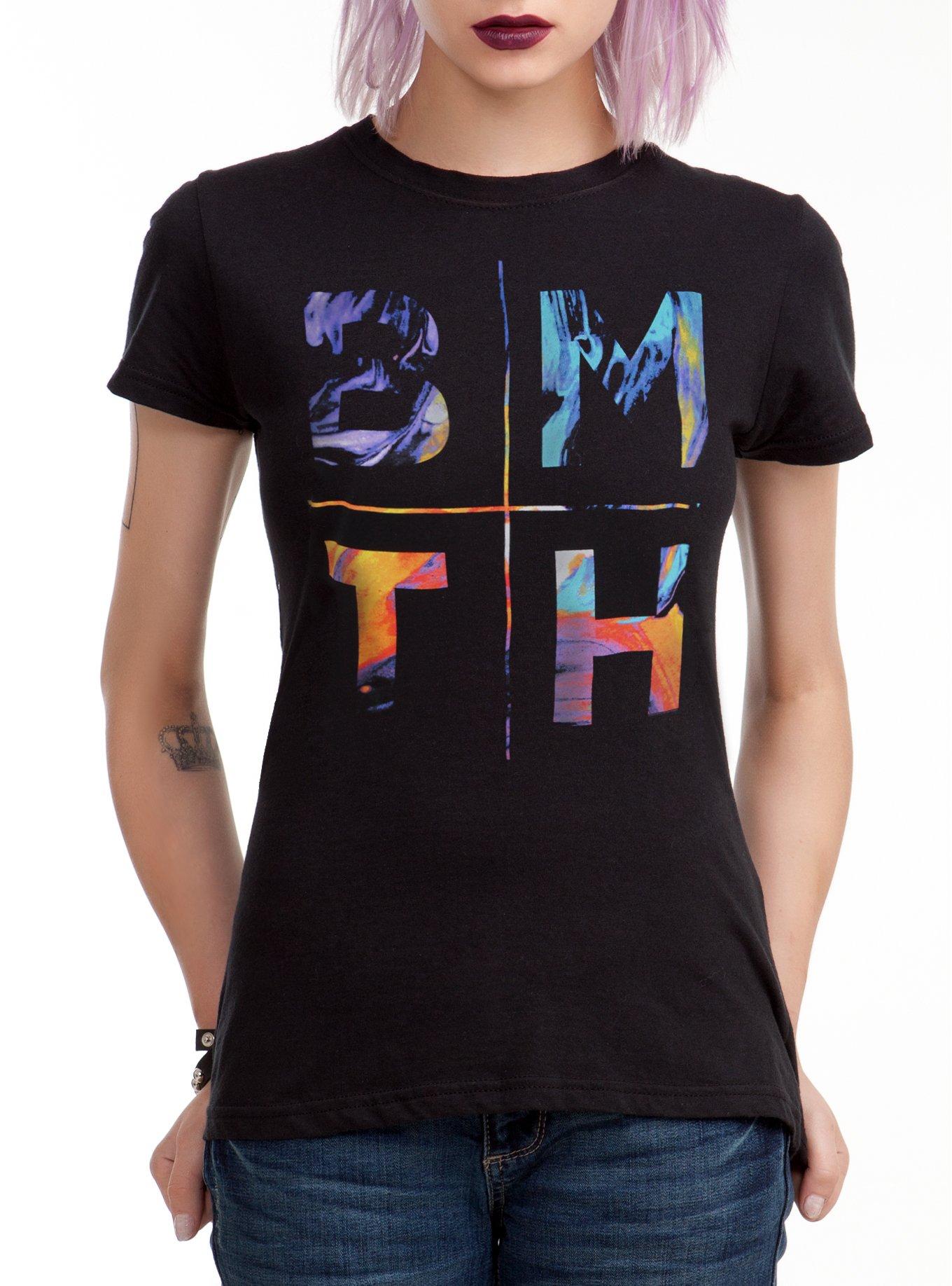 Bring Me The Horizon Stacked Letters Girls T-Shirt, , hi-res