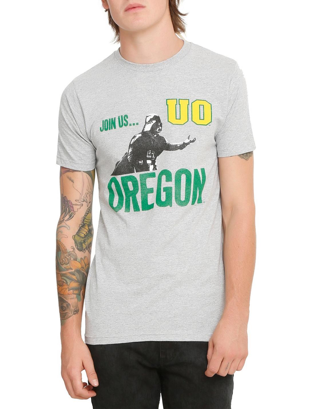 Star Wars NCAA Oregon Darth Vader T-Shirt, BLACK, hi-res