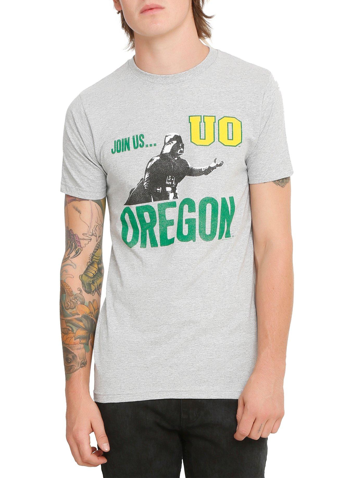 Star Wars NCAA Oregon Darth Vader T-Shirt, BLACK, hi-res