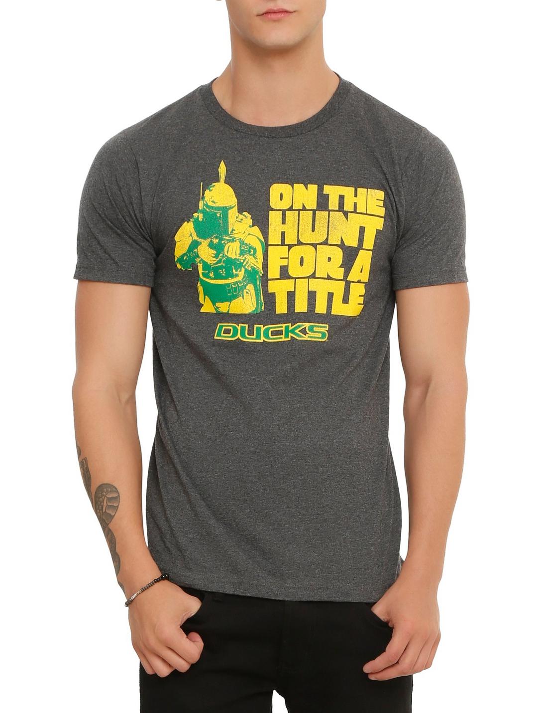 Star Wars NCAA Oregon Boba Fett T-Shirt, BLACK, hi-res
