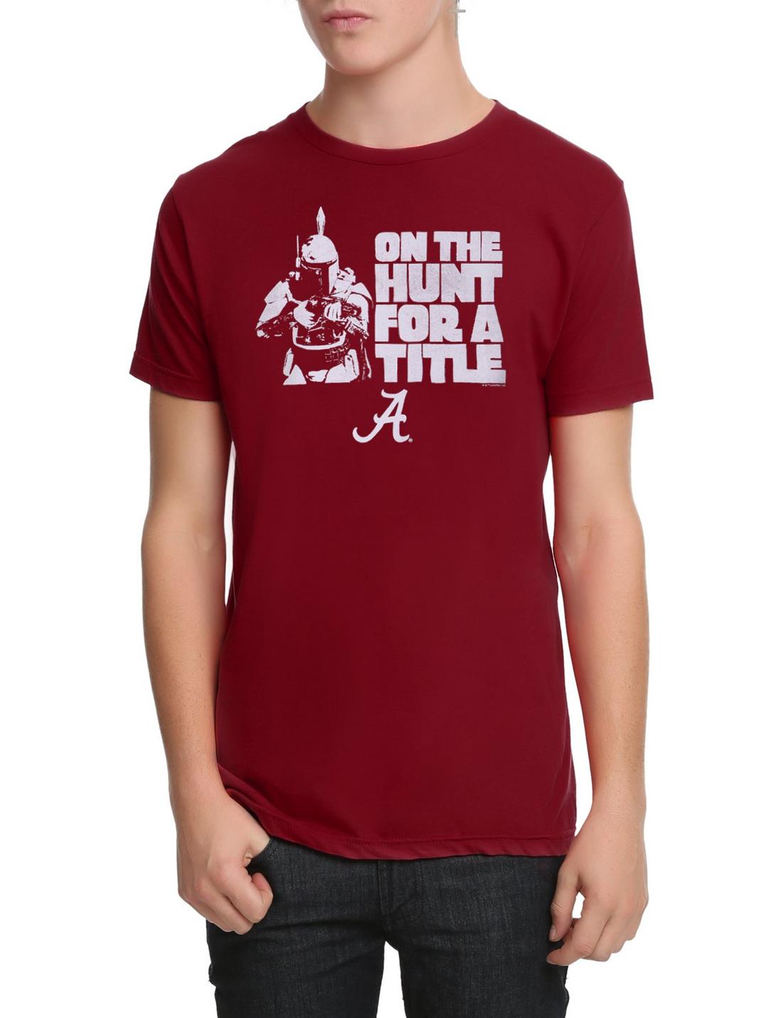 Star Wars NCAA Alabama Boba Fett T-Shirt, BLACK, hi-res