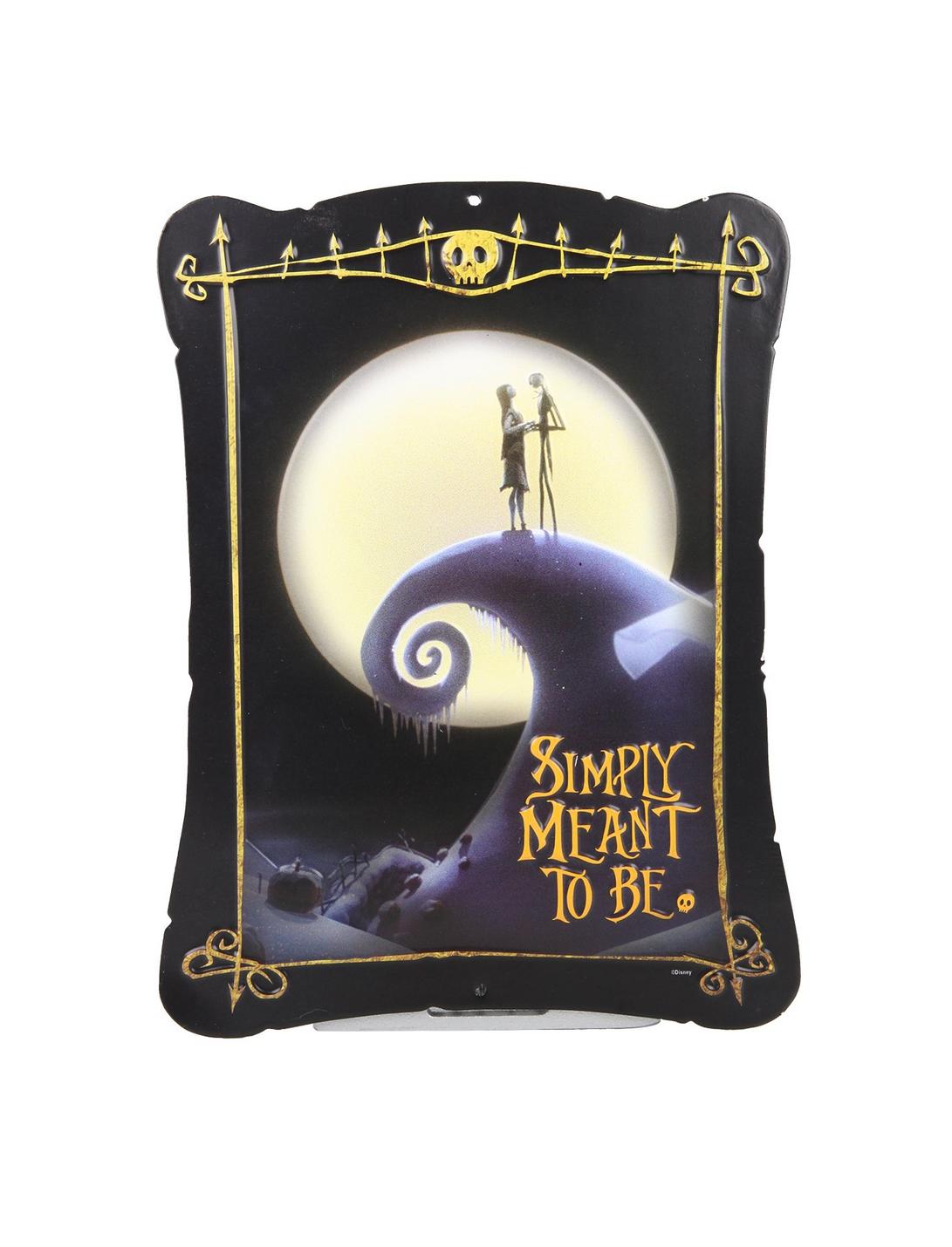 The Nightmare Before Christmas Simply Meant To Be Tin Sign, , hi-res