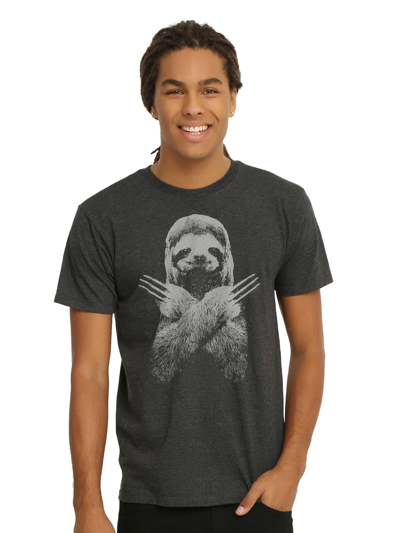 Slotherine T-Shirt, GREY, hi-res
