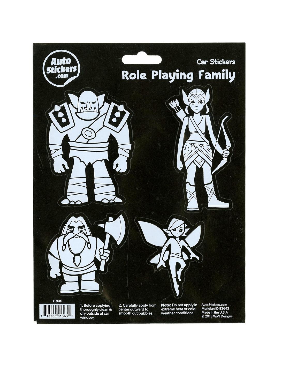 Role Playing Family Auto Stickers, , hi-res