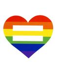 Rainbow Heart Equal Symbol Sticker, , hi-res