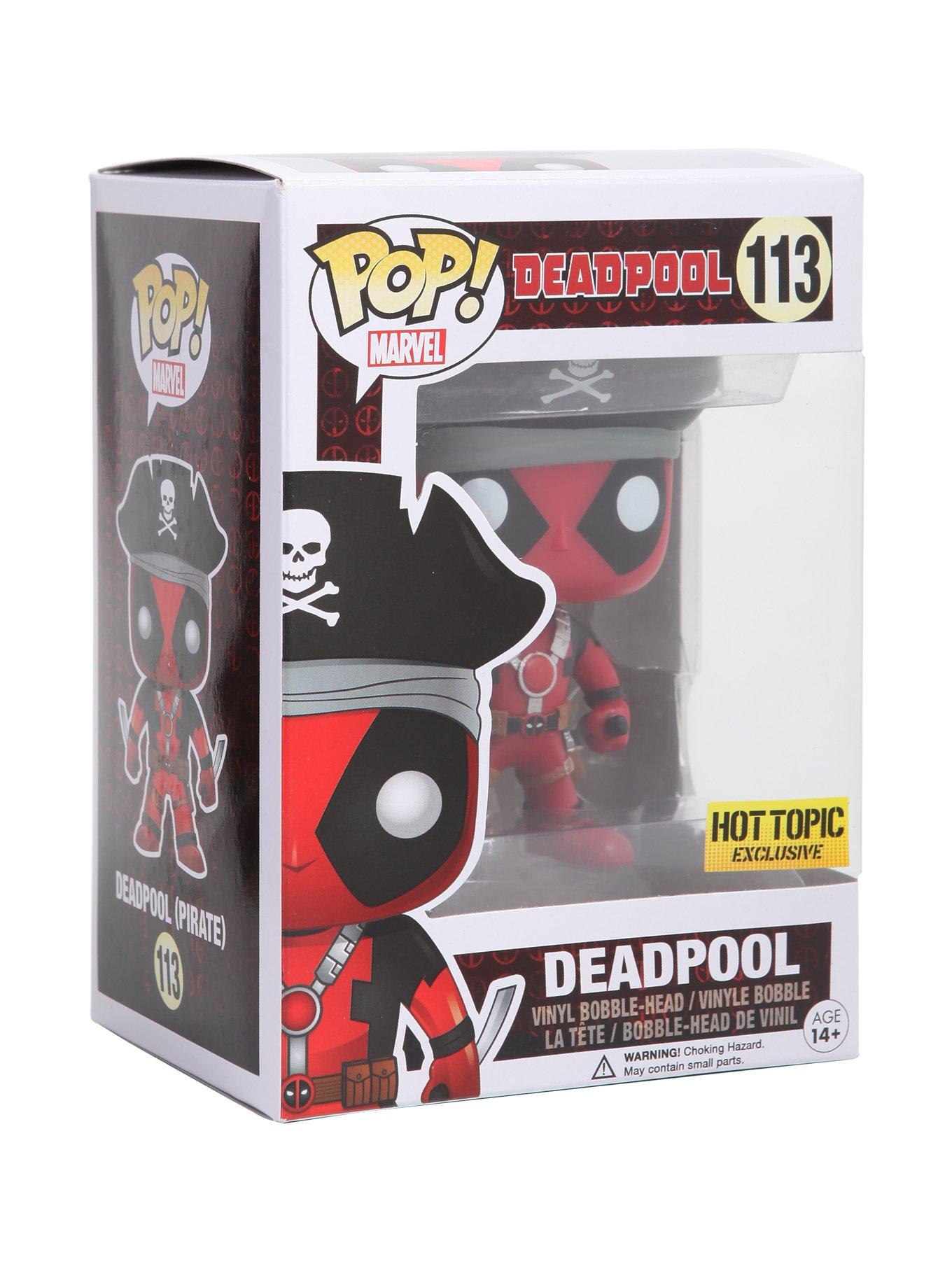 Funko Marvel Pop! Deadpool Pirate Vinyl Bobble-Head Hot Topic Exclusive, , hi-res