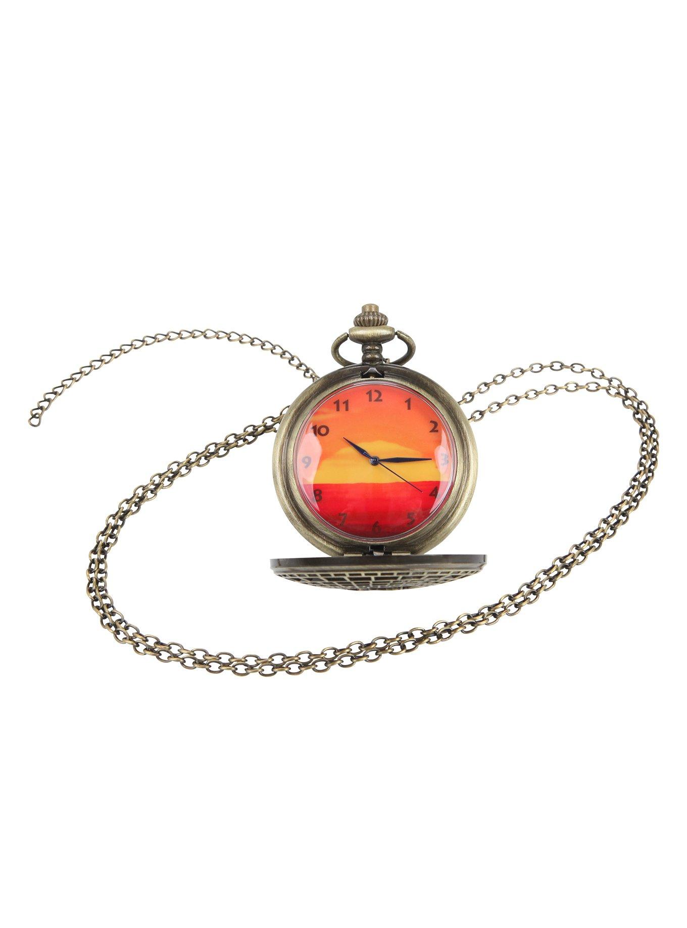 Disney The Lion King Sunset Pocket Watch Necklace, , hi-res