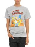 The Simpsons Family Couch T-Shirt, GREY, hi-res