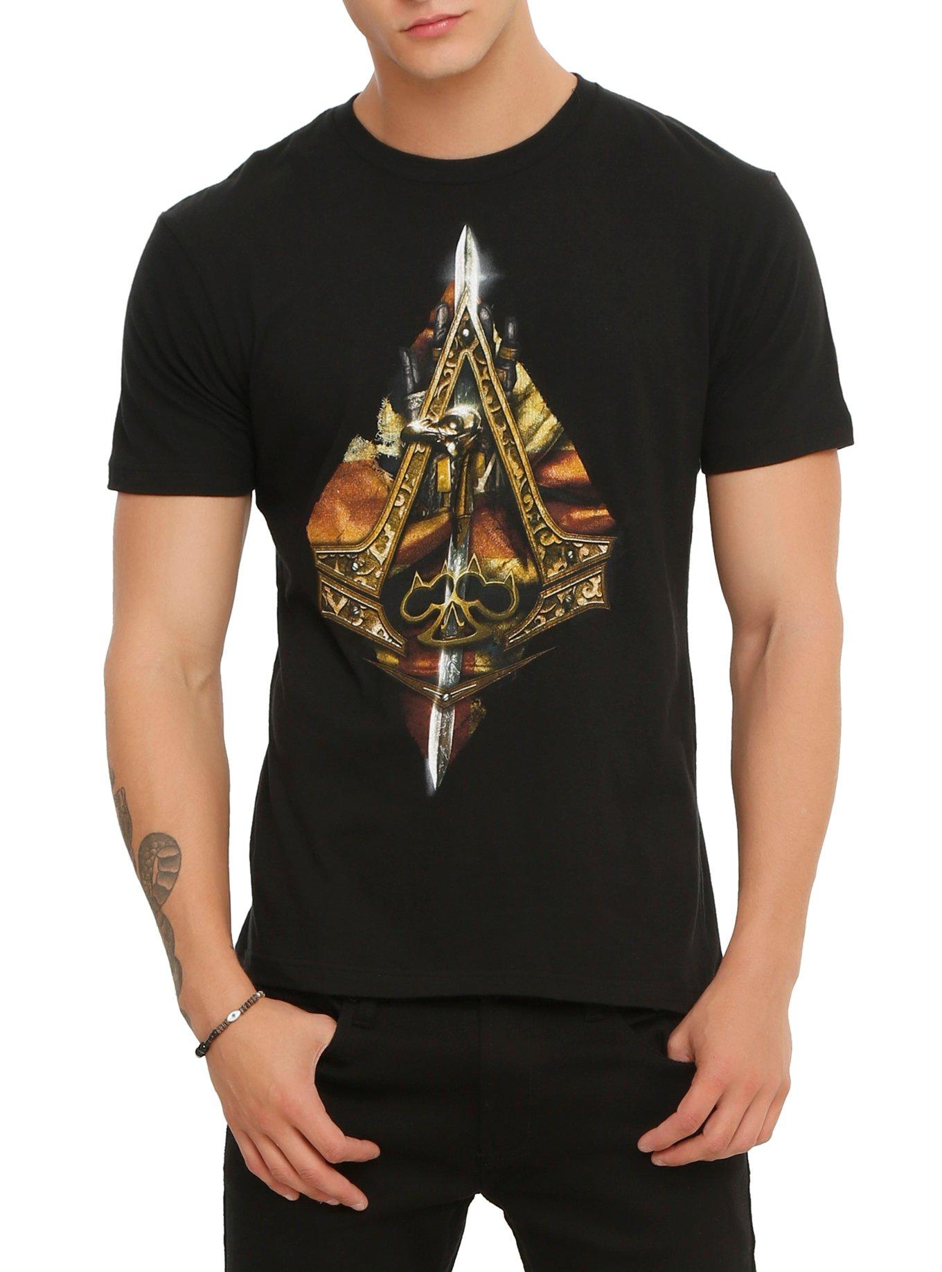 Assassin's Creed Syndicate Cane Sword Logo T-Shirt, BLACK, hi-res