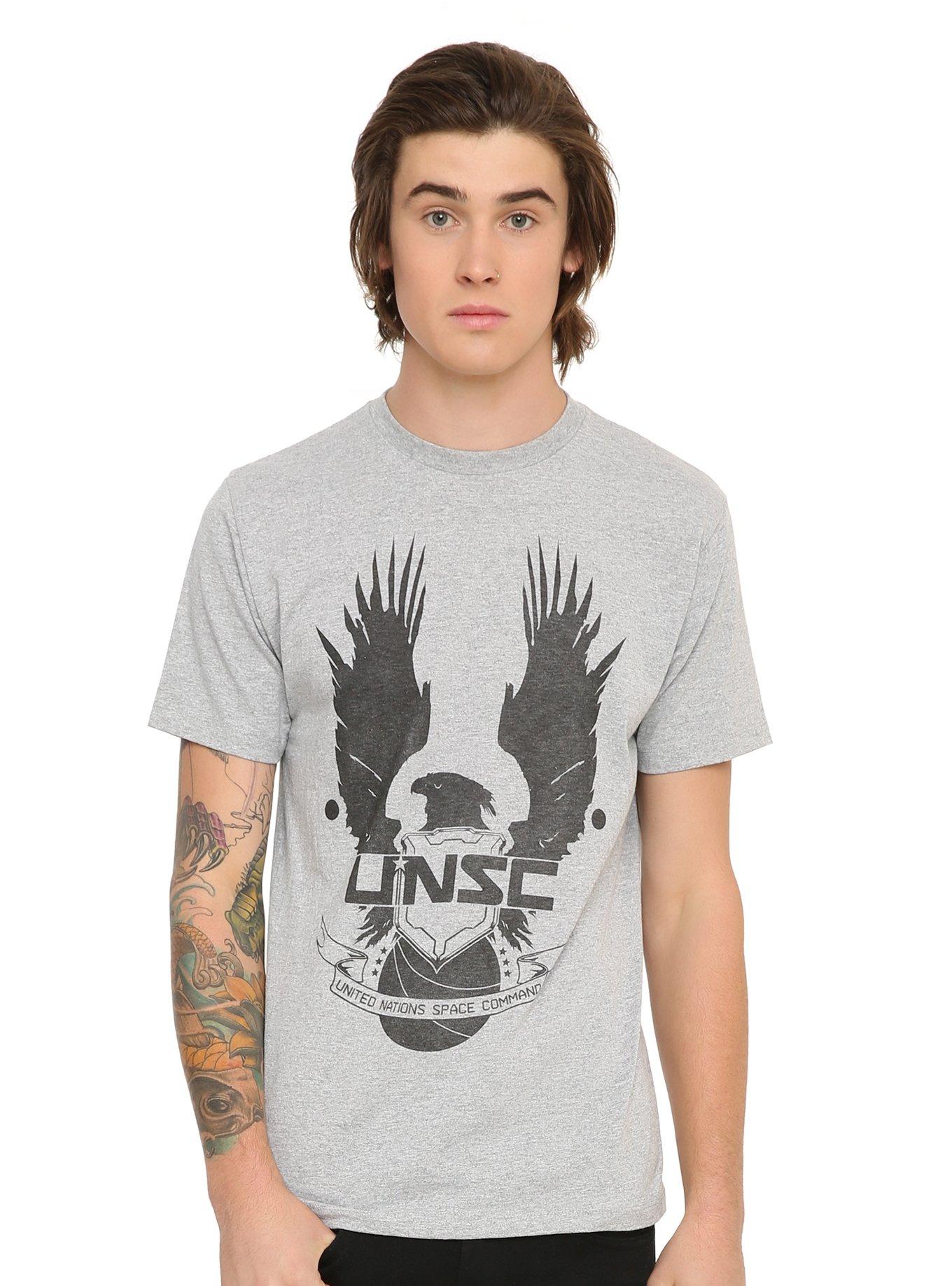 Halo UNSC Logo T-Shirt, BLACK, hi-res