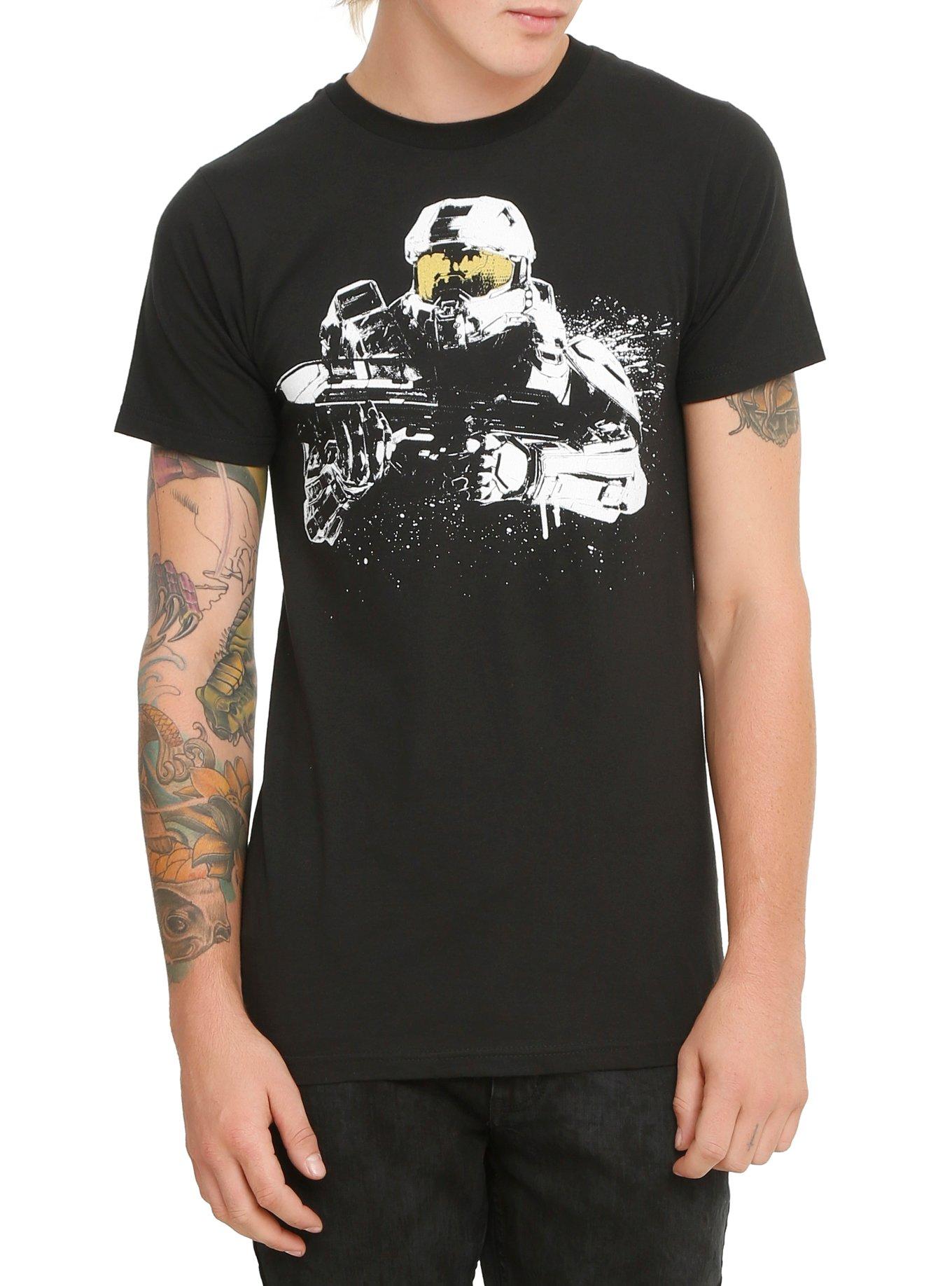 Halo Master Chief Tonal T-Shirt, BLACK, hi-res