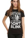 Doctor Who Don't Blink Girls T-Shirt, BLACK, hi-res
