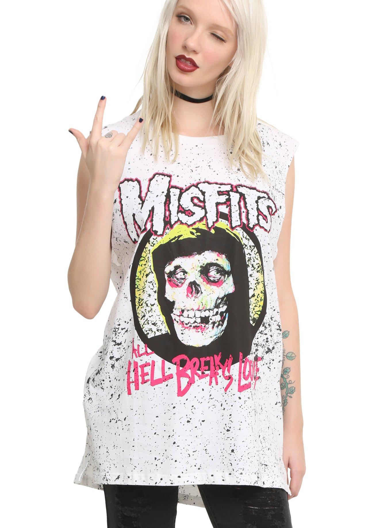 Misfits All Hell Breaks Loose Girls Muscle Top, , hi-res