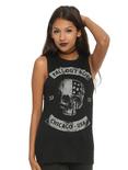 Fall Out Boy Flag Skull Girls Muscle Top, , hi-res