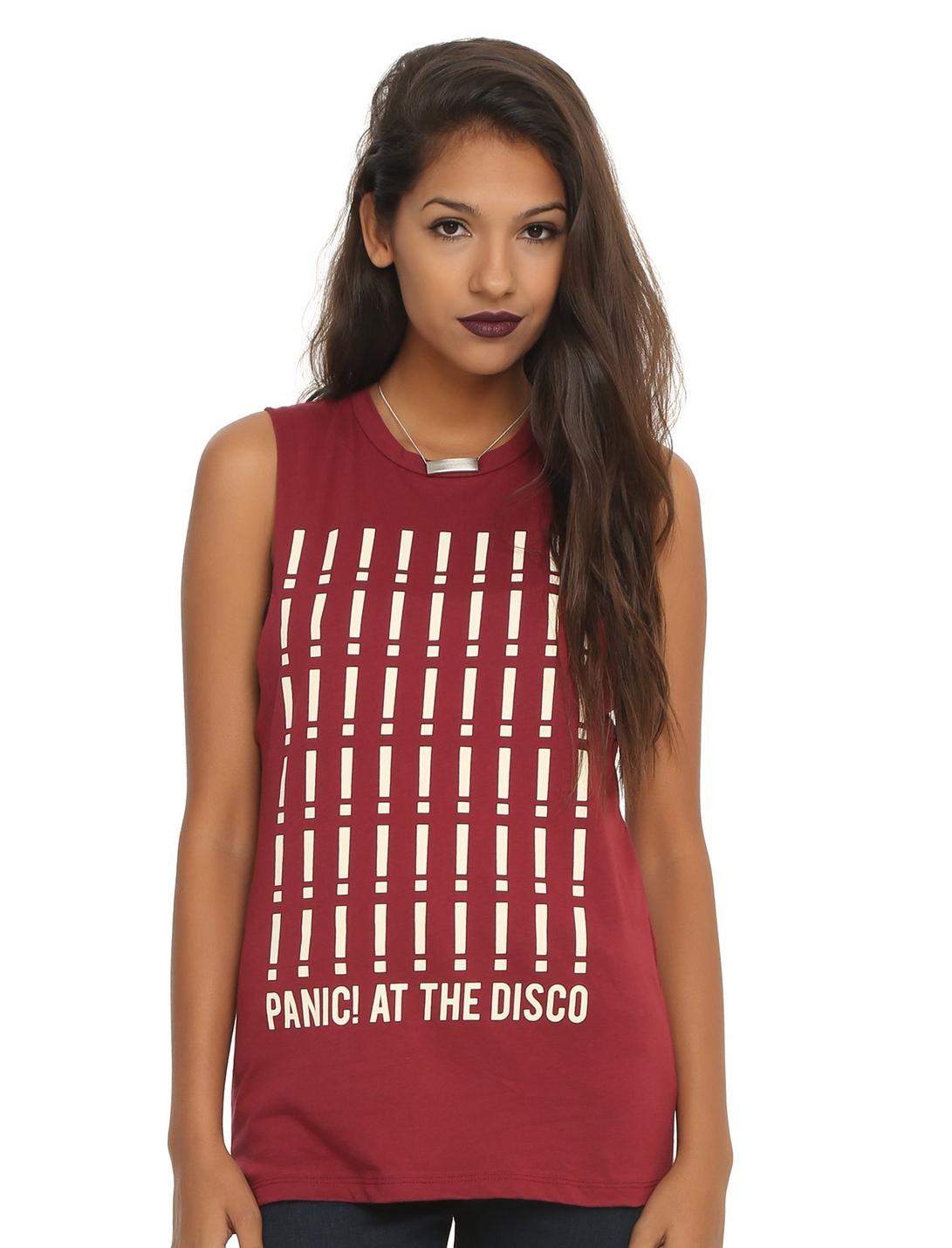 Panic! At The Disco Exclamation Girls Muscle Top, , hi-res