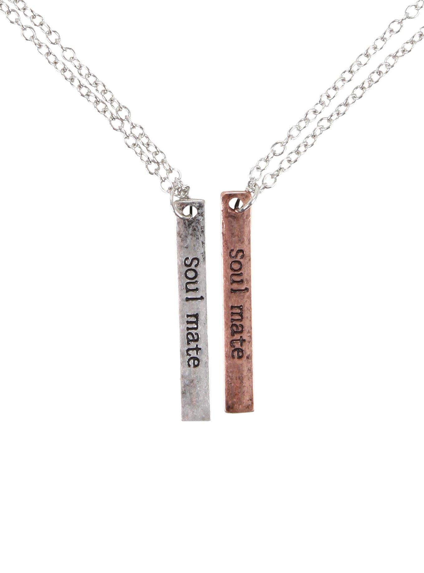Soul Mate Mix Metal Bar Necklace Set, , hi-res