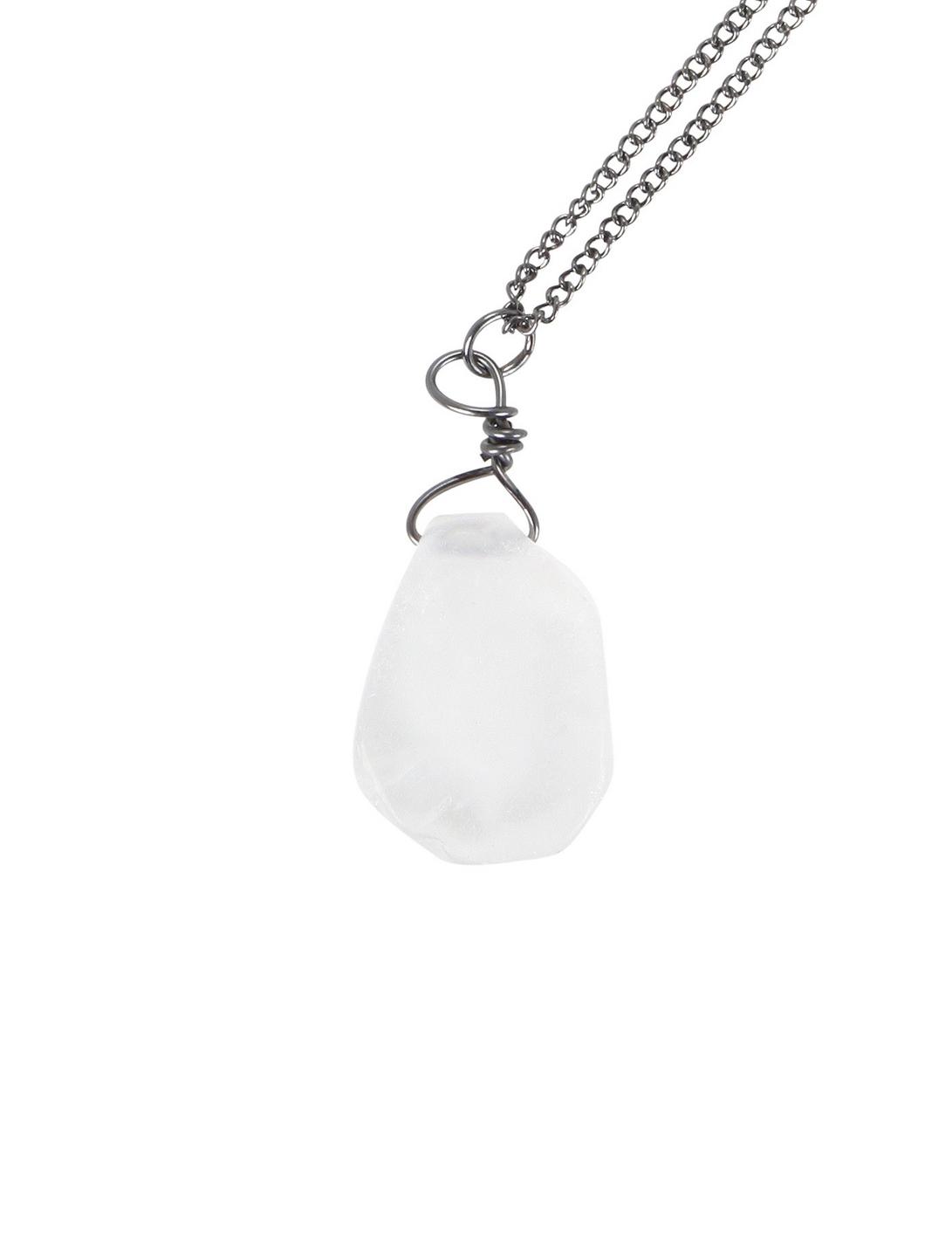 Clear Quartz Stone Necklace, , hi-res