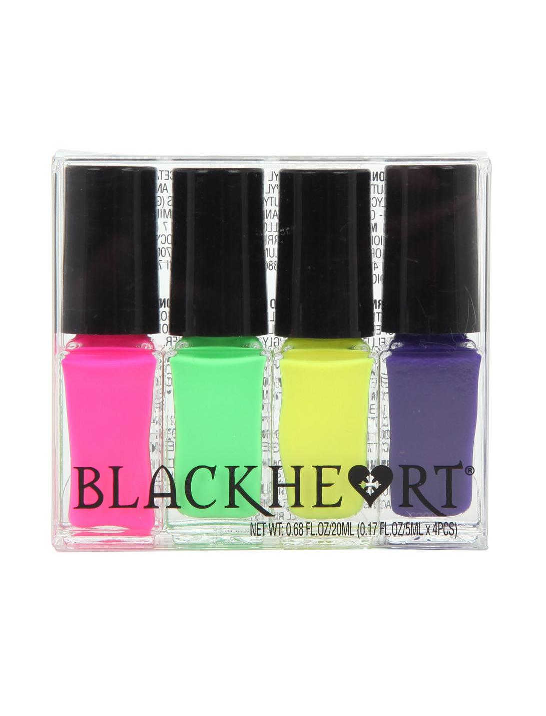 Blackheart Mini Neon Nail Polish Set, , hi-res