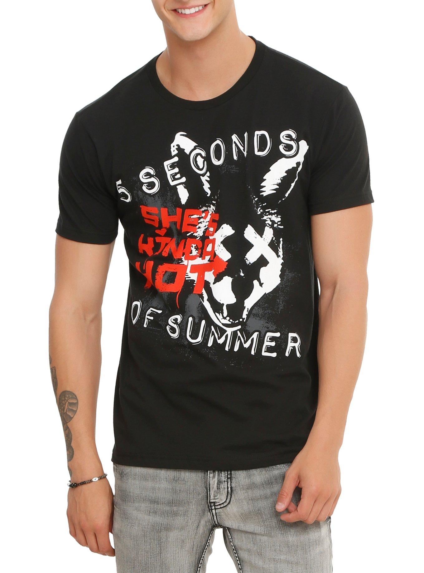 5 Seconds Of Summer She's Kinda Hot T-Shirt, BLACK, hi-res