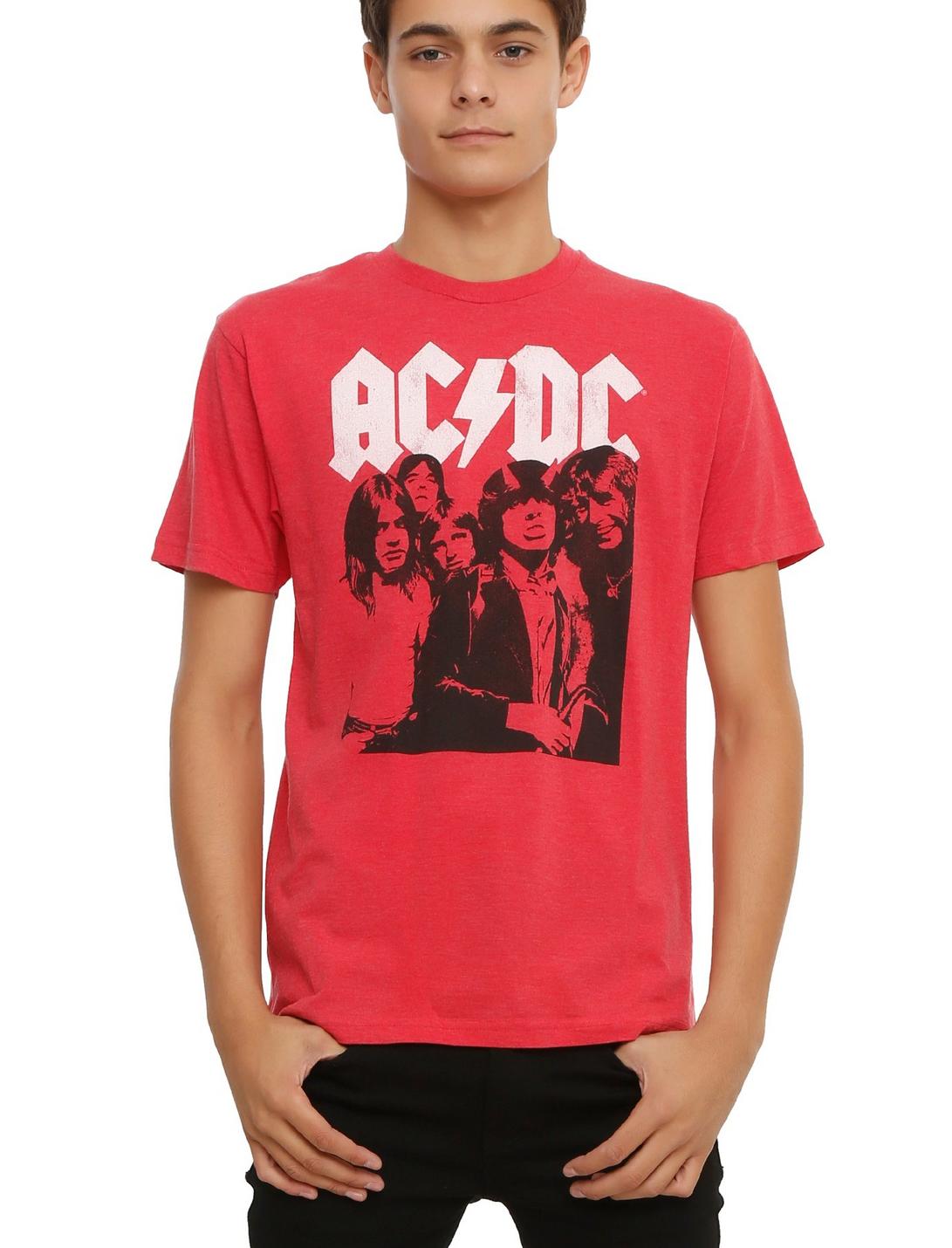 Plus Size AC/DC Group T-Shirt, , hi-res