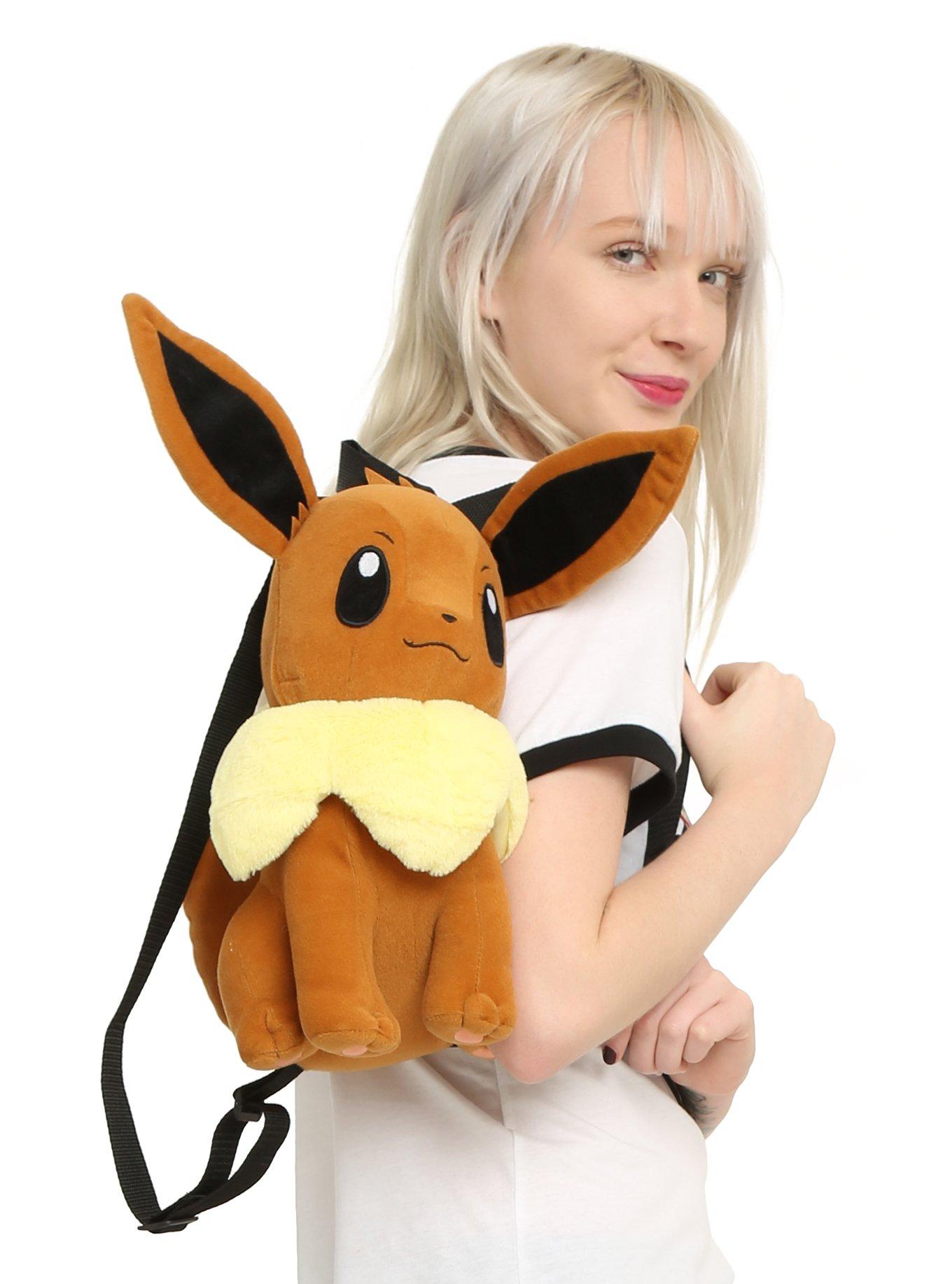 Eevee Fuzzy Plush Backpack / School Bag- SERIOUSLY SOFT!