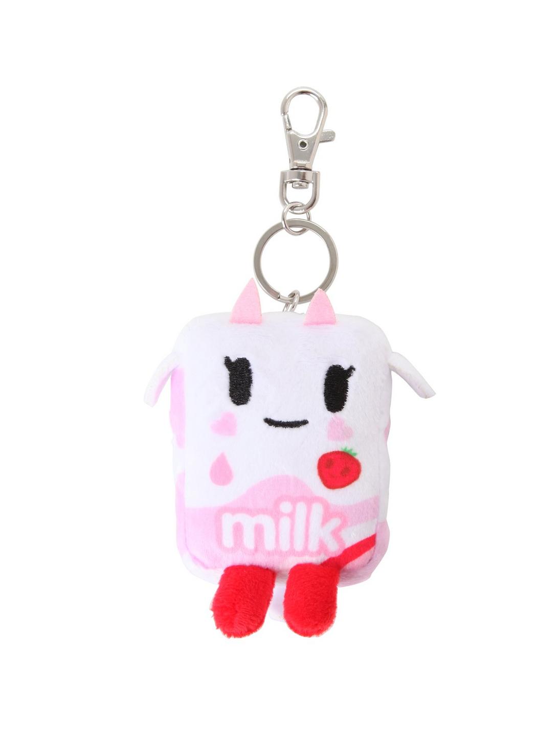Strawberry Milk Moofia Plush Key Chain, , hi-res