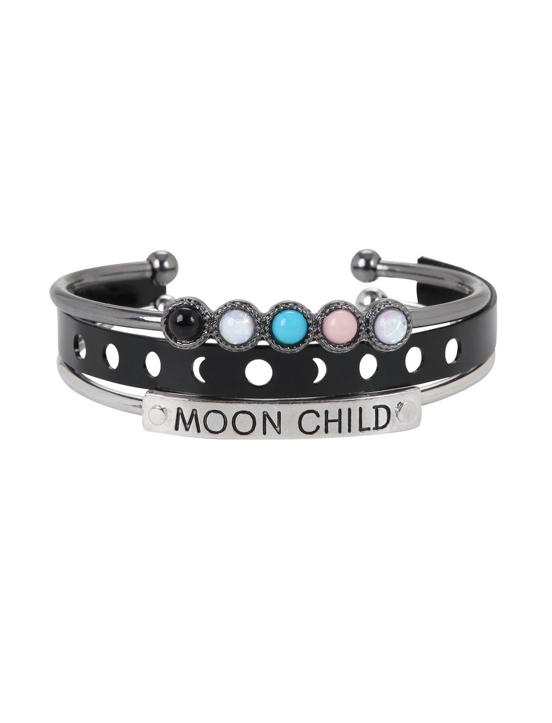 Moon Child Cuff Bracelet Set, , hi-res