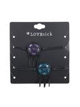 Turquoise & Purple Glitter Pentagram Dreamcatcher Cord Bracelet Set, , hi-res
