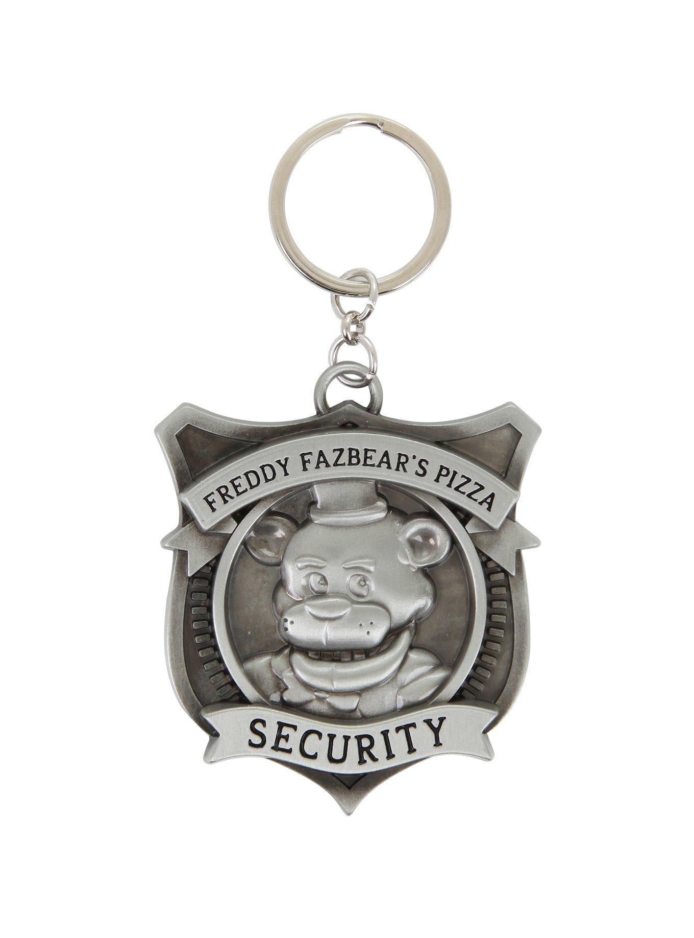 2 New FNAF Five Nights at Freddy's Security Badge Pin Silver Gifts