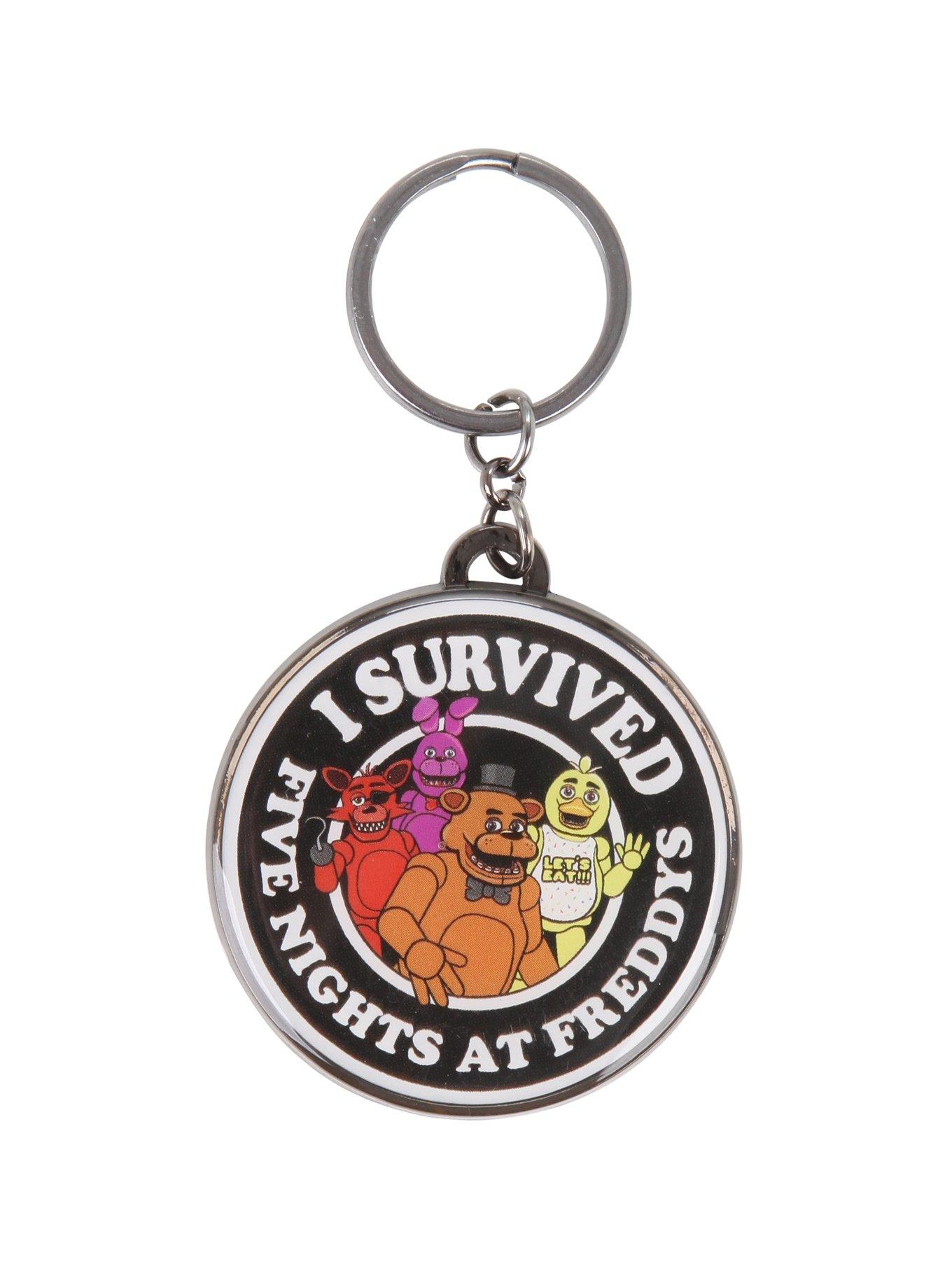Five Nights At Freddy's I Survived Key Chain, , hi-res