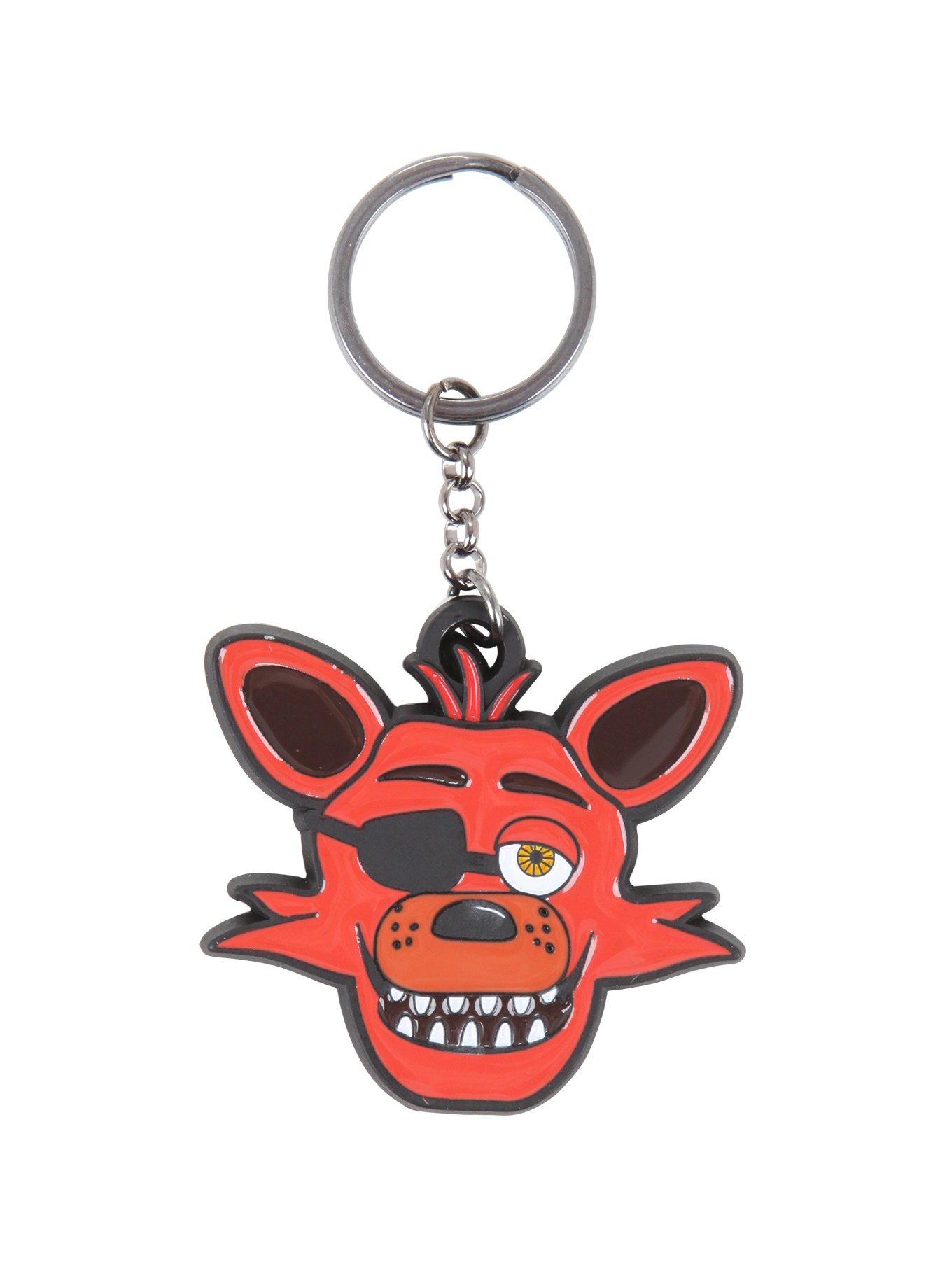 Five Nights At Freddys FNAF Keychain Figure 1.5 Withered Foxy Red Brown  Fox