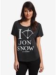 Game Of Thrones Snow Womens Tee, WHITE, hi-res