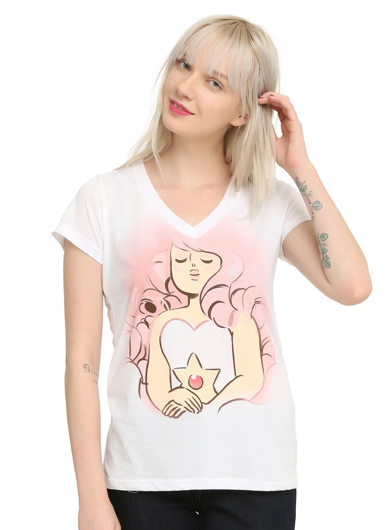 Steven Universe Rose Quartz Girls T-Shirt, WHITE, hi-res