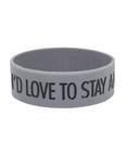 I’d Love To Stay & Chat But… Rubber Bracelet, , hi-res