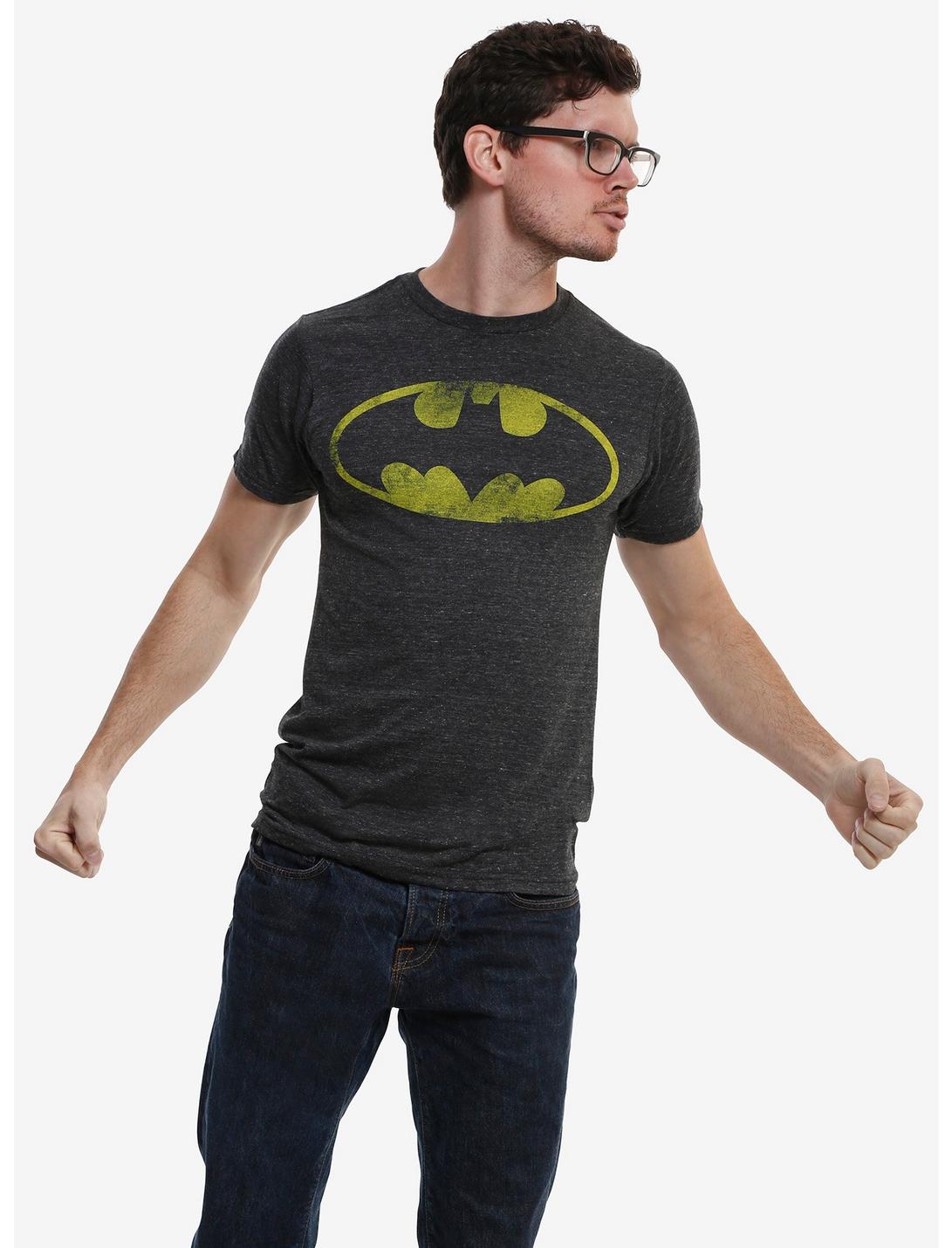 DC Comics Batman Distressed Logo T-Shirt, MULTI, hi-res