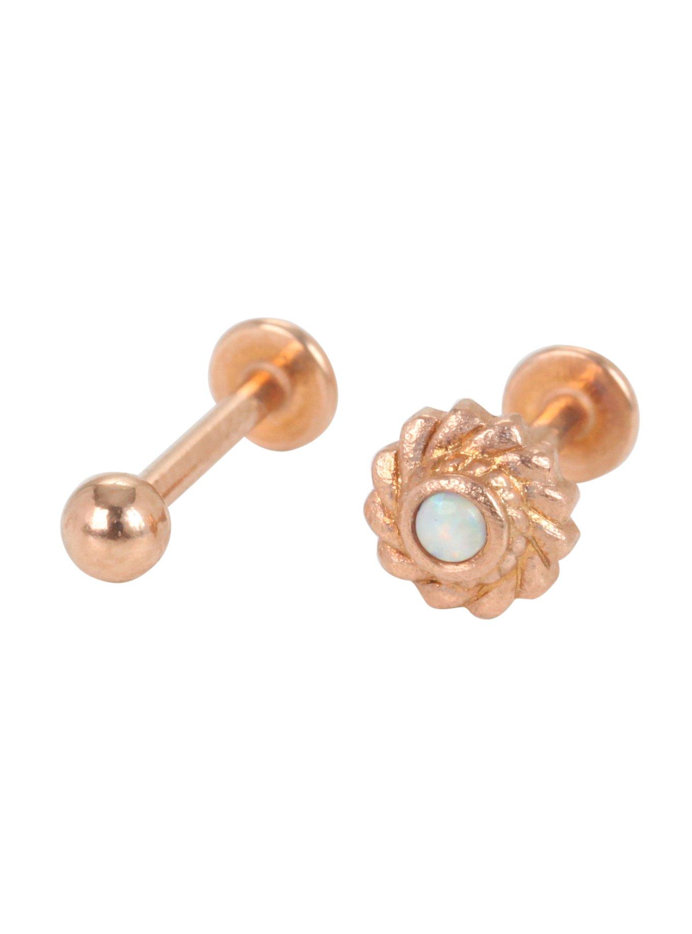 16G Steel Rose Gold Opal Medusa 2 Pack, , hi-res