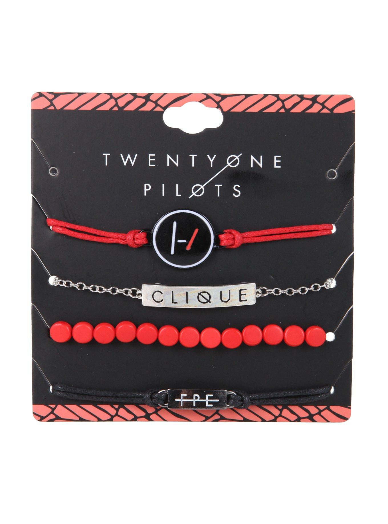 Twenty One Pilots Clique ID Bracelet Set, , hi-res