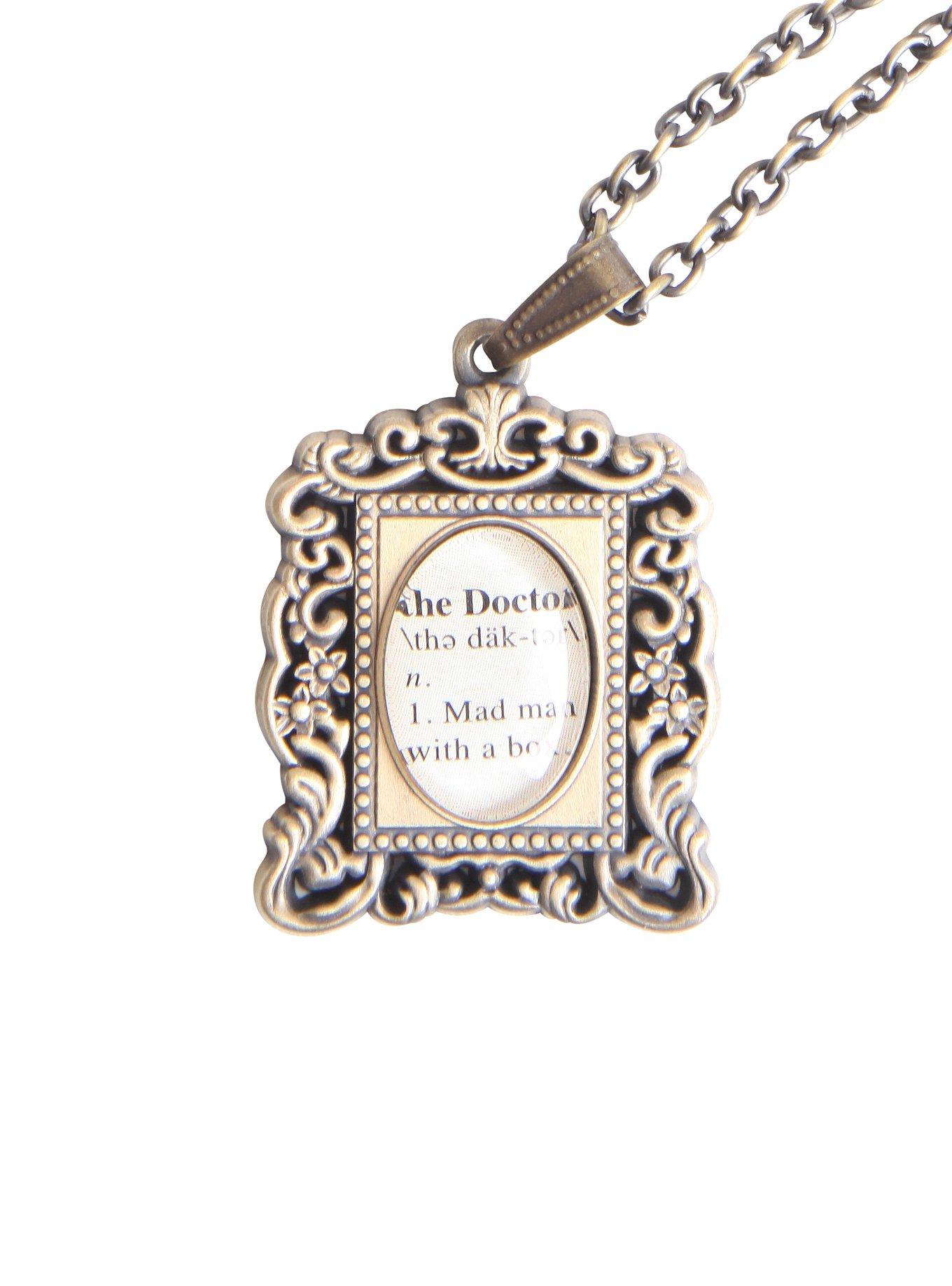 Doctor Who Antique Frame Necklace, , hi-res