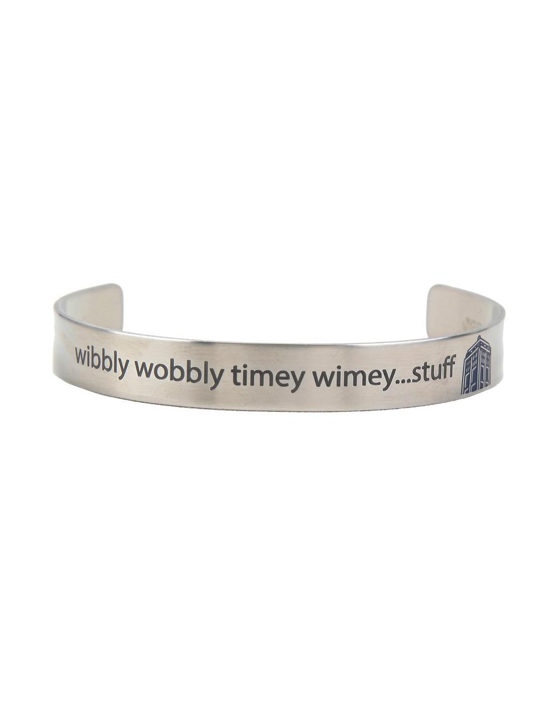 Doctor Who Timey Wimey TARDIS Cuff Bracelet, , hi-res