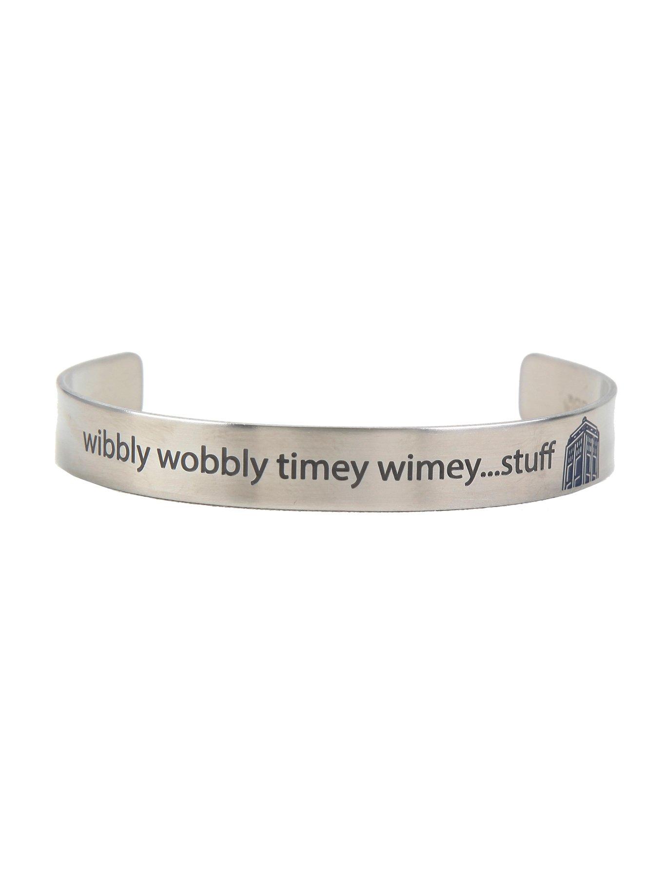 Doctor Who Timey Wimey TARDIS Cuff Bracelet, , hi-res