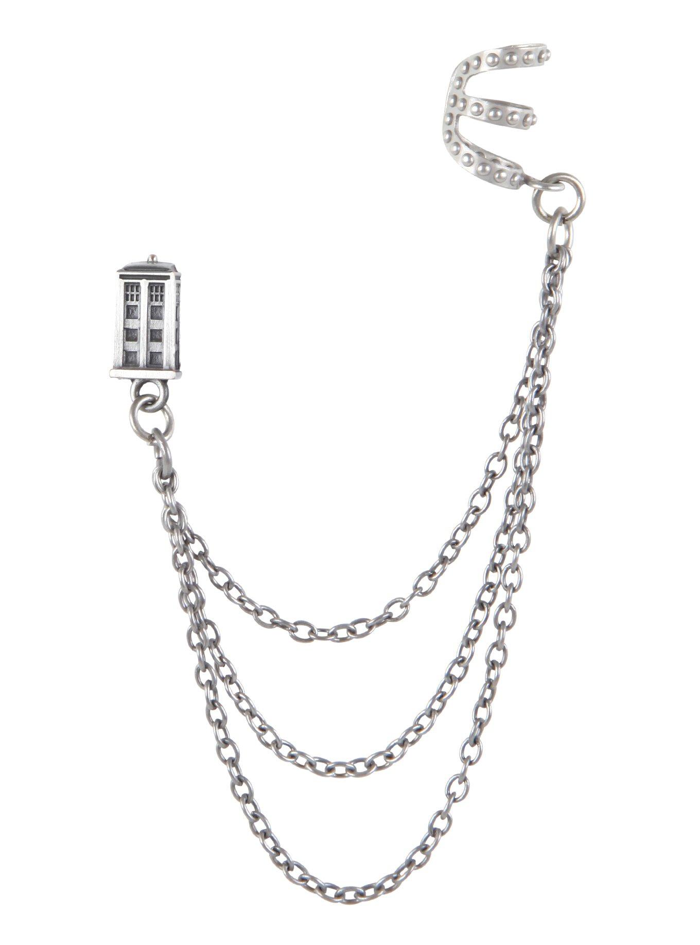 Doctor Who TARDIS Cuff Earring, , hi-res