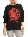 The Hunger Games: Mockingjay Graffiti Girls Sweatshirt, BLACK, hi-res