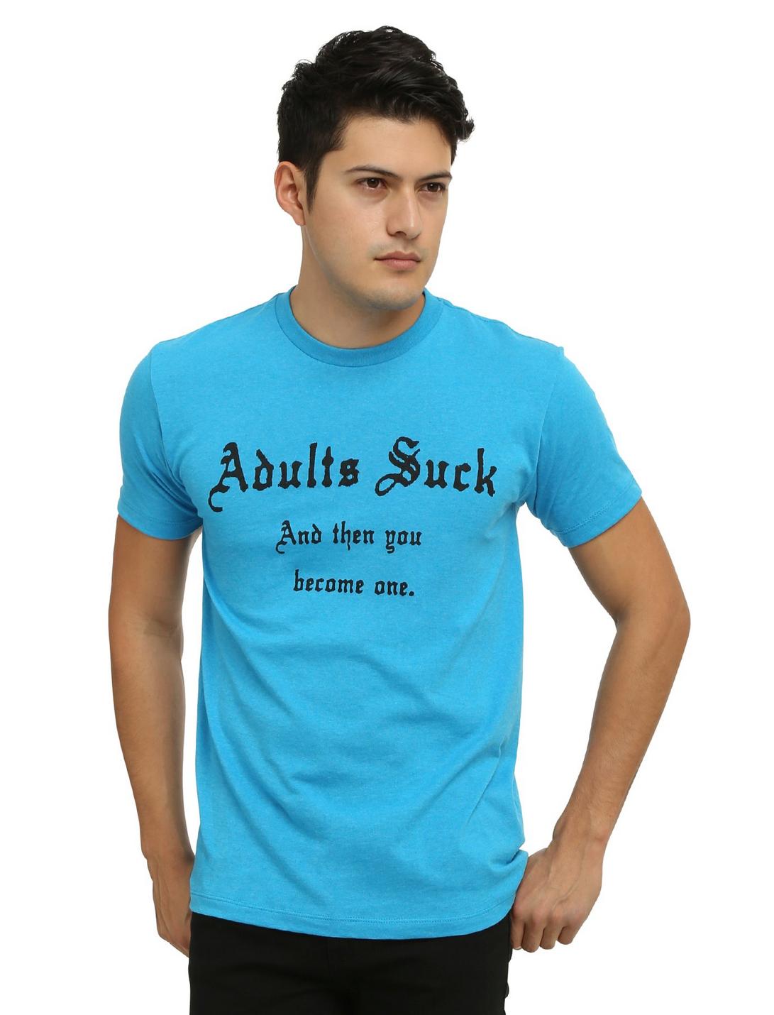Adults Suck T-Shirt, RED, hi-res