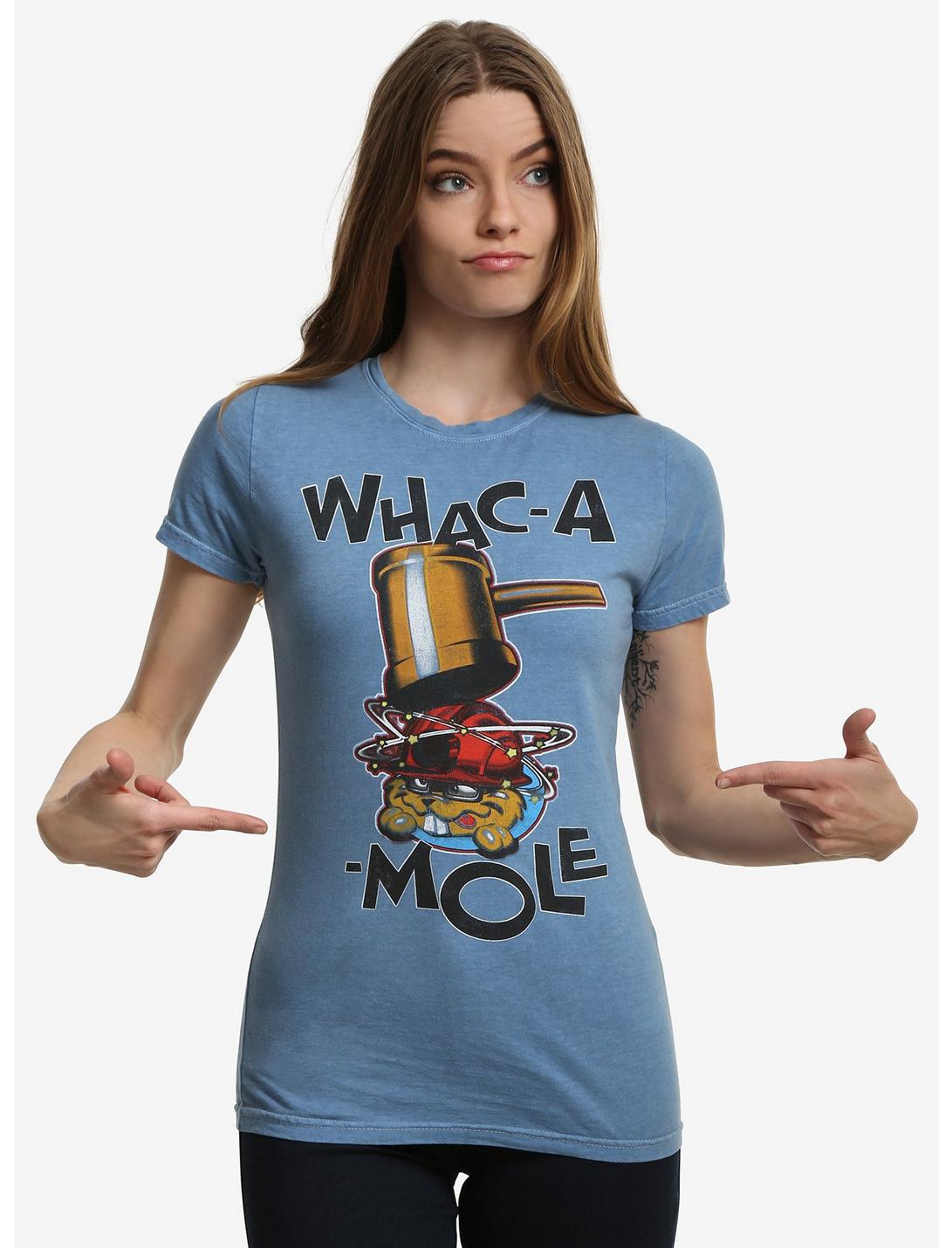 Whac-A-Mole Arcade Game Womens T-Shirt, BLUE, hi-res