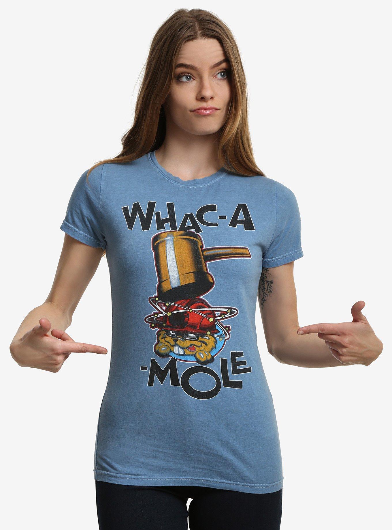 Whac-A-Mole Arcade Game Womens T-Shirt, BLUE, hi-res