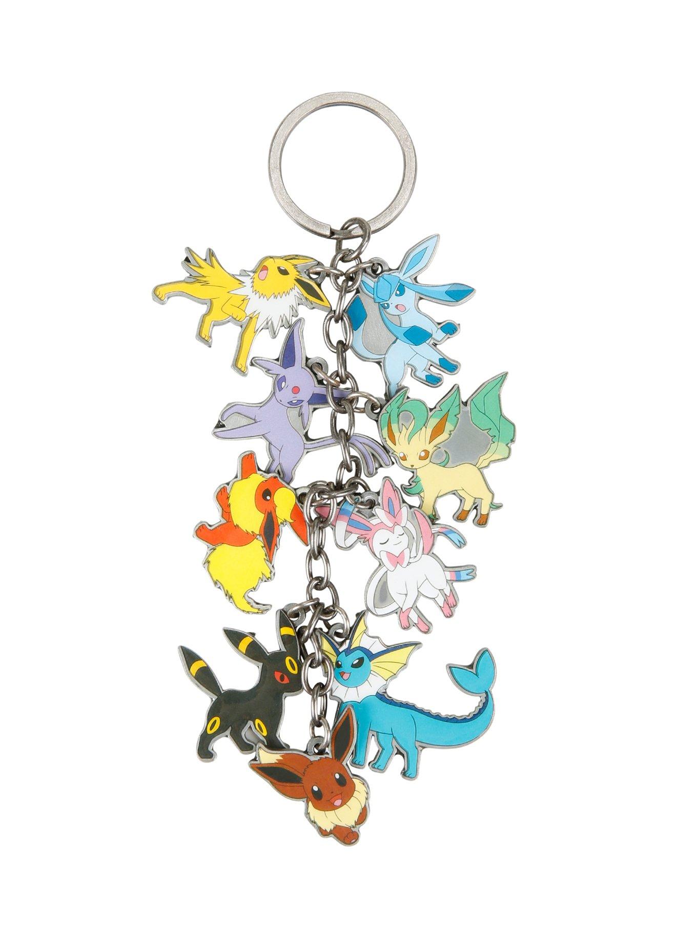 Pokemon Eevee Evolutions Charm Key Chain, , hi-res