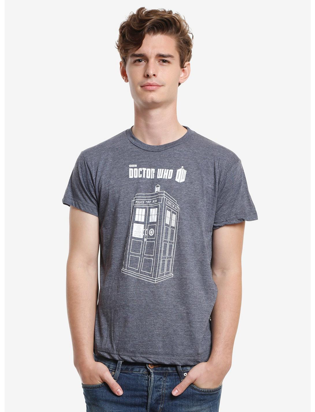 Doctor Who TARDIS Outline T-Shirt, MULTI, hi-res