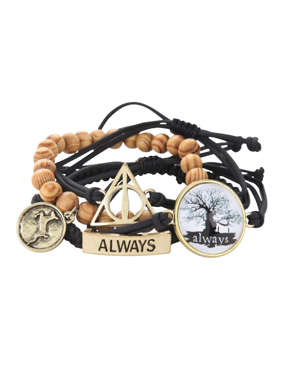 Harry Potter Deathly Hallows Bracelet Set, , hi-res