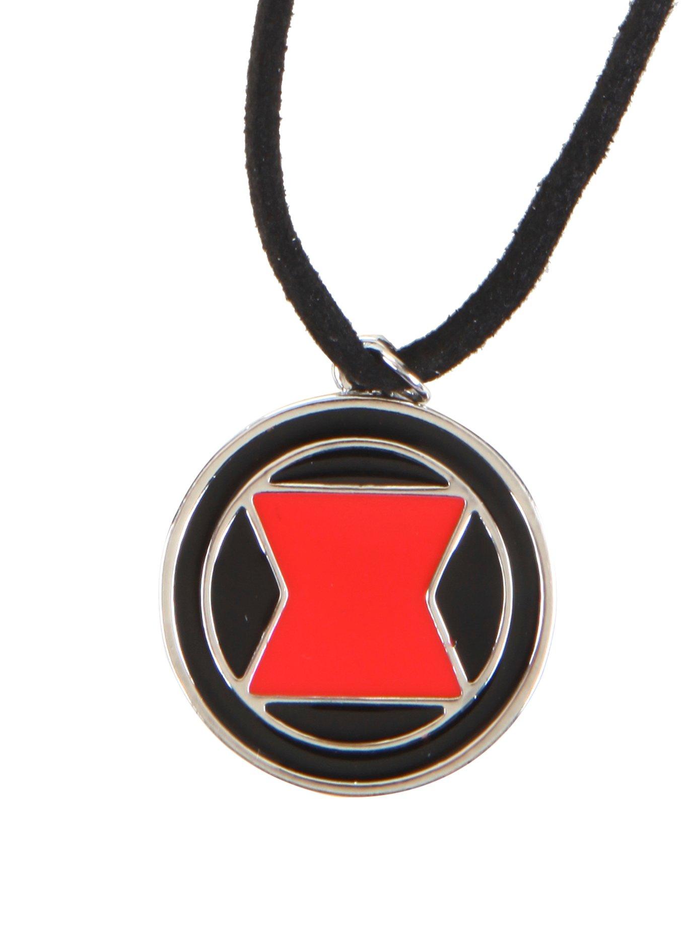 Marvel Avengers Black Widow Logo Cord Necklace, , hi-res