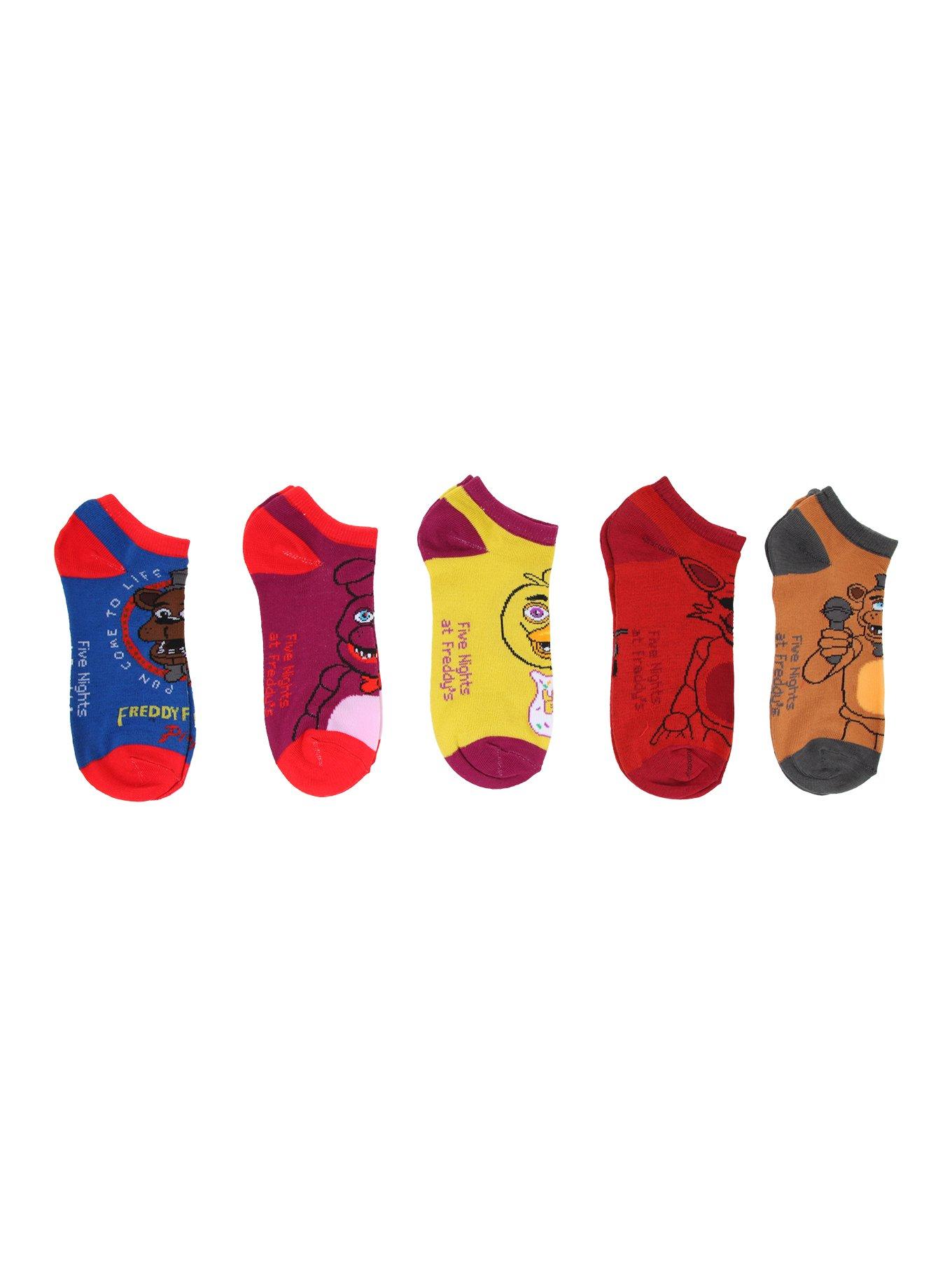 Five Nights At Freddy’s Mix & Match Ankle Socks 5 Pair, , hi-res